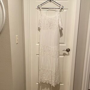 Impressions Ivory Lace Maxi Dress